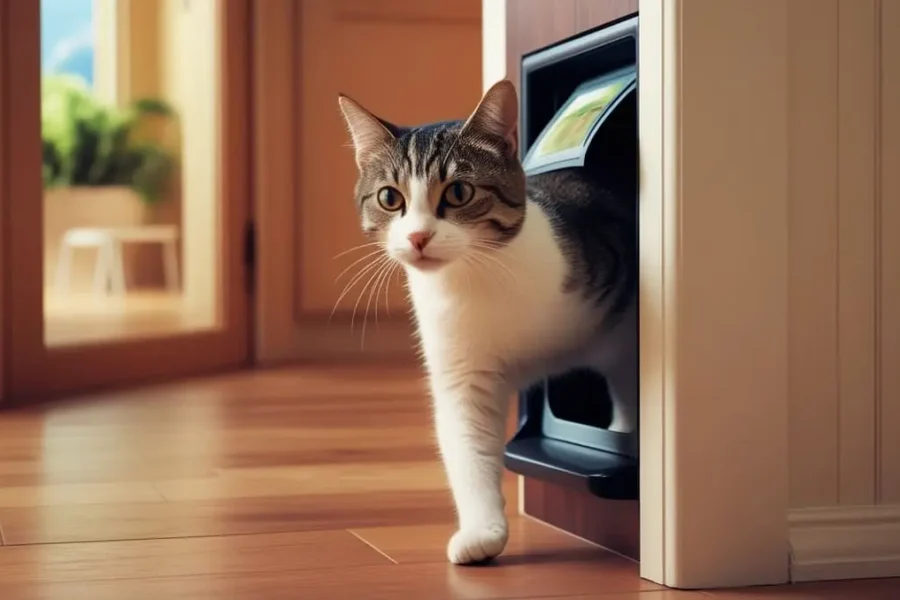 chatière pour chats