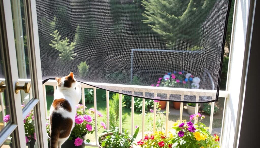 protection balcon chat