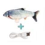 Jouet Poisson Interactif pour Chat | Jouet Rechargeable USB avec Capteur de Mouvement et Herbe à Chat – Image 8