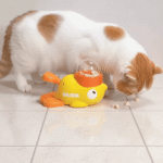 Canard Distributeur de Croquettes pour Chat